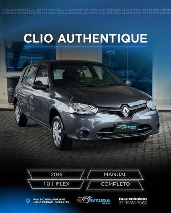 RENAULT CLIO 1.0 EXPRESSION 16V FLEX 4P MANUAL